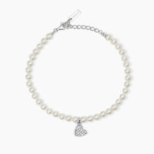 Carica l'immagine nel visualizzatore di Gallery, Bracciale MABINA con perle conchiglia e ciondolino (+varianti)