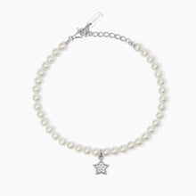 Carica l'immagine nel visualizzatore di Gallery, Bracciale MABINA con perle conchiglia e ciondolino (+varianti)