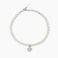 Carica l'immagine nel visualizzatore di Gallery, Bracciale MABINA con perle conchiglia e ciondolino (+varianti)