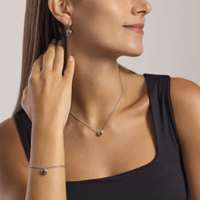 Carica l'immagine nel visualizzatore di Gallery, Bracciale MABINA in argento con ciondolo cuore FEELING