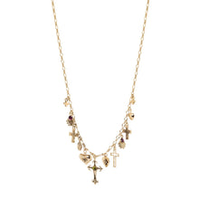 Carica l'immagine nel visualizzatore di Gallery, Collana SODINI cuori croci pendenti Naos - Oro