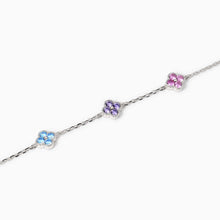 Carica l'immagine nel visualizzatore di Gallery, Bracciale MABINA in argento dorato con fiore JASMINE