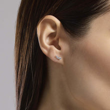 Carica l'immagine nel visualizzatore di Gallery, Orecchini MABINA trilogy a lobo con zirconi LITTLE JOY