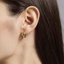 Carica l'immagine nel visualizzatore di Gallery, Orecchini MABINA a cerchio a forma di goccia allungata GIADA (+varianti)