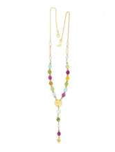 Carica l'immagine nel visualizzatore di Gallery, Collana Sacramore Multicolor con giade e perle
