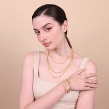 Carica l'immagine nel visualizzatore di Gallery, Collana ETRUSCA Multifilo Graduata Catena Margherita