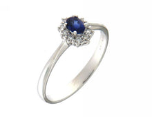 Carica l'immagine nel visualizzatore di Gallery, Anello Mirco Visconti oro bianco, zaffiro e diamanti