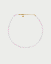 Carica l'immagine nel visualizzatore di Gallery, Girocollo BASE PERLE di madreperla e zirconi milky rosa