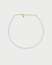 Carica l'immagine nel visualizzatore di Gallery, Girocollo BASE PERLE in madreperla e zirconi milky turchesi