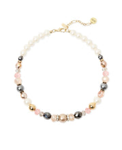 Carica l'immagine nel visualizzatore di Gallery, Collana SODINI corta perle e brillanti elementi Hera - Multicolor