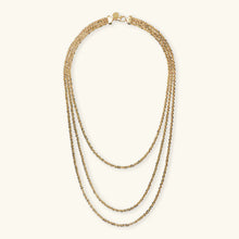 Carica l'immagine nel visualizzatore di Gallery, Collana ETRUSCA Multifilo Graduata Catena Margherita