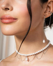 Carica l'immagine nel visualizzatore di Gallery, Choker Whiteside Merletto Pearl Drop