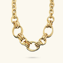 Carica l'immagine nel visualizzatore di Gallery, Collana ETRUSCA maxi maglie ovali a intreccio