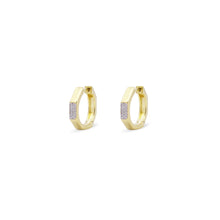 Carica l'immagine nel visualizzatore di Gallery, ORECCHINI HOOPS OTTAGONO - SHAPES