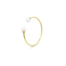 Carica l'immagine nel visualizzatore di Gallery, BRACCIALE RIGIDO DOPPIA PERLA CONTRARIÈ - WHITESIDE
