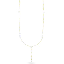 Carica l'immagine nel visualizzatore di Gallery, LONG NECKLACE NECK-TIE WITH PEARLS - WHITESIDE