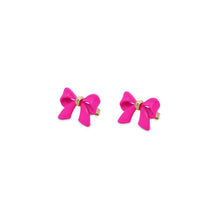 Carica l'immagine nel visualizzatore di Gallery, ORECCHINI LOBO FIOCCO VERNICE GRANDE - CANDY BOW