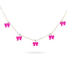 Carica l'immagine nel visualizzatore di Gallery, GIROCOLLO CON FIOCCHETTI VERNICE - CANDY BOW