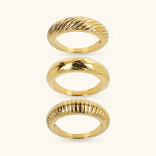 Carica l'immagine nel visualizzatore di Gallery, Set di Anelli ETRUSCA Fedine Martellati e Rigati