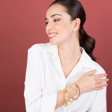 Carica l'immagine nel visualizzatore di Gallery, Set ETRUSCA Bracciali alla Schiava Martellati
