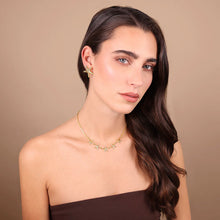 Carica l'immagine nel visualizzatore di Gallery, Collana Girocollo ETRUSCA Catena Forzatina con Stelle di Mare Martellate
