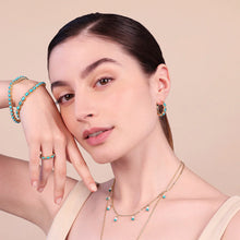 Carica l'immagine nel visualizzatore di Gallery, Bracciale ETRUSCA Lavorato con Pietra Naturale Turchese