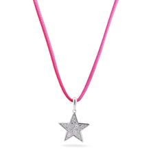Carica l'immagine nel visualizzatore di Gallery, CIONDOLO CON CHOKER ROSA STELLA PAVÈ OVERSIZED - STARDUST TEN