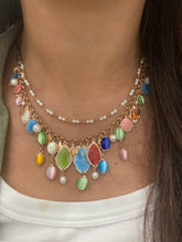 Carica l'immagine nel visualizzatore di Gallery, Collana Sacramore argento e smalti SFUMATURE D’ESTATE
