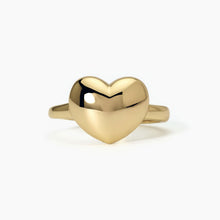 Carica l'immagine nel visualizzatore di Gallery, Anello chevalier Mabina con cuore in argento dorato DON'T SAY LOVE