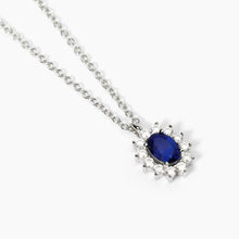 Carica l'immagine nel visualizzatore di Gallery, Girocollo in argento Mabina con pietre sintetiche COOL OR RÉTRO? (+colori)