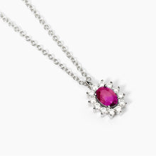 Carica l'immagine nel visualizzatore di Gallery, Girocollo in argento Mabina con pietre sintetiche COOL OR RÉTRO? (+colori)