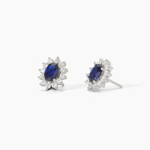 Carica l'immagine nel visualizzatore di Gallery, Orecchini in argento Mabina con pietra sintetica ovale COOL OR RÉTRO? (+colori)