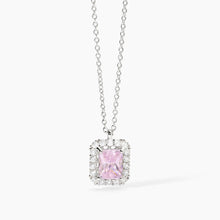 Carica l'immagine nel visualizzatore di Gallery, Girocollo in argento Mabina con zircone rosa DESIDERIO INFINITO