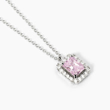Carica l'immagine nel visualizzatore di Gallery, Girocollo in argento Mabina con zircone rosa DESIDERIO INFINITO