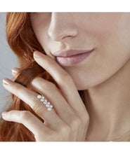 Carica l'immagine nel visualizzatore di Gallery, Anello MAGICO MagicWire (perle ø4 e oro 18kt)