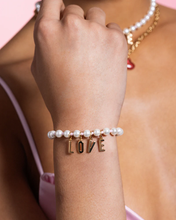 Carica l'immagine nel visualizzatore di Gallery, Bracciale BASE PERLE e zirconi milky rosa