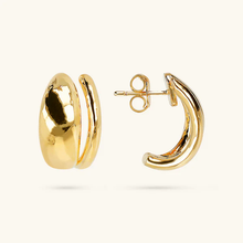 Carica l'immagine nel visualizzatore di Gallery, Orecchini ETRUSCA Martellati Design Doppio