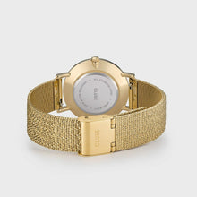 Carica l'immagine nel visualizzatore di Gallery, Gift Box Minuit Special Mesh Gold Colour & Leather Strap