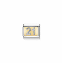 Carica l'immagine nel visualizzatore di Gallery, LINK COMPOSABLE CLASSIC NUMERO GLITTER