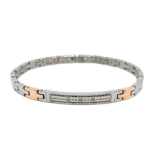 Carica l'immagine nel visualizzatore di Gallery, Bracciale Zancan in Acciaio con Zirconi – Hiteck – EHB194