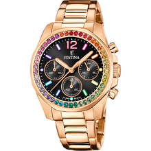 Carica l'immagine nel visualizzatore di Gallery, OROLOGIO FESTINA RAINBOW F20639/3 NERO DONNA