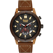 Carica l'immagine nel visualizzatore di Gallery, Orologio Green Time Cronografo in Legno e Eco Pelle – ZW100B