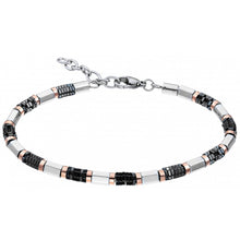 Carica l'immagine nel visualizzatore di Gallery, Zancan Bracciale in argento bianco, rosato e nero UHB021