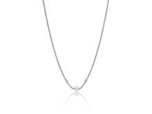 Carica l'immagine nel visualizzatore di Gallery, Collana con maglia coreana, in argento e perla centrale.