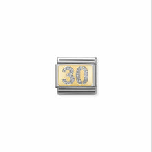 Carica l'immagine nel visualizzatore di Gallery, LINK COMPOSABLE CLASSIC NUMERO GLITTER