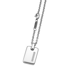 Carica l'immagine nel visualizzatore di Gallery, Collana Zancan in Acciaio con Zaffiri – Hiteck – EHC054