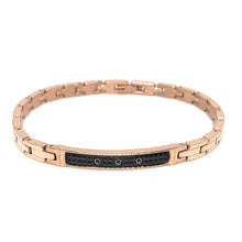 Carica l'immagine nel visualizzatore di Gallery, Bracciale Zancan in Acciaio Rosè con Spinelli – Hiteck – EHB195