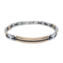 Carica l'immagine nel visualizzatore di Gallery, Bracciale Zancan in Acciaio con Zircone – Hiteck – EHB215