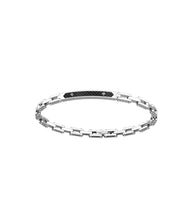 Carica l'immagine nel visualizzatore di Gallery, Bracciale Zancan per Uomo - Hi-Teck 2.0 in Acciaio con Targa e Fibra di Carbonio