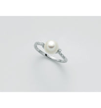 Carica l'immagine nel visualizzatore di Gallery, MILUNA Anello donna con perla e diamanti - PLI1595